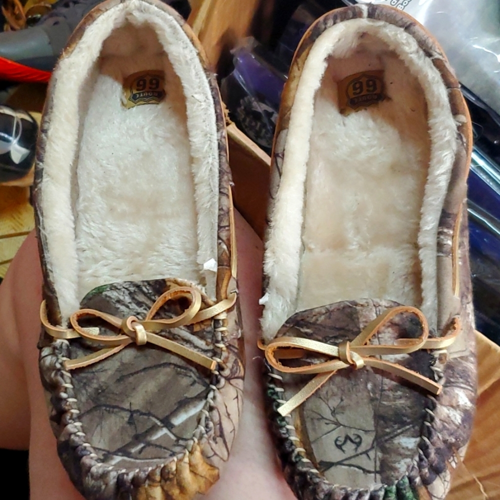 Route 66 camo moccasins